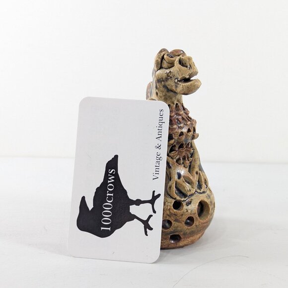 Ceramic Dragon Incense Cone holder, handmade pottery ornament - Picture 8 of 8